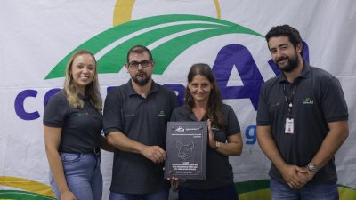 Acima de 800 matrizes, 3°  lugar Granja Conquista, supervisionado pela técnica Jessica dos Santos 
<br/>