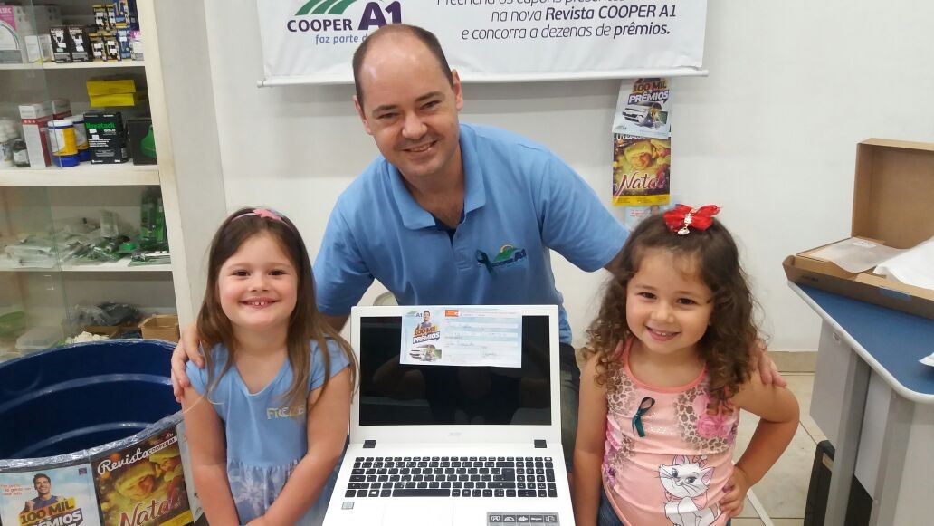100 MIL EM PRÊMIOS: Cooper A1 sorteou 15 notebooks