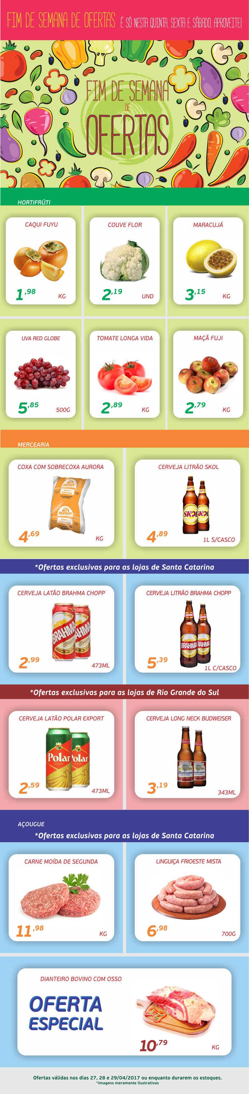 Fim de Semana de Ofertas | Dias 27, 28 e 29/04