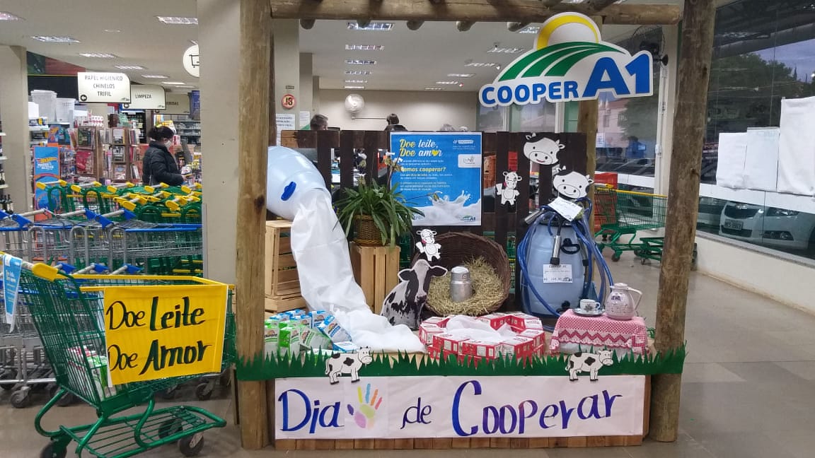 CAMPANHA DOE LEITE, DOE AMOR: COOPER A1 E COOPERATIVAS PARCEIRAS ARRECADARAM MAIS DE 6 MIL LITROS DE LEITE