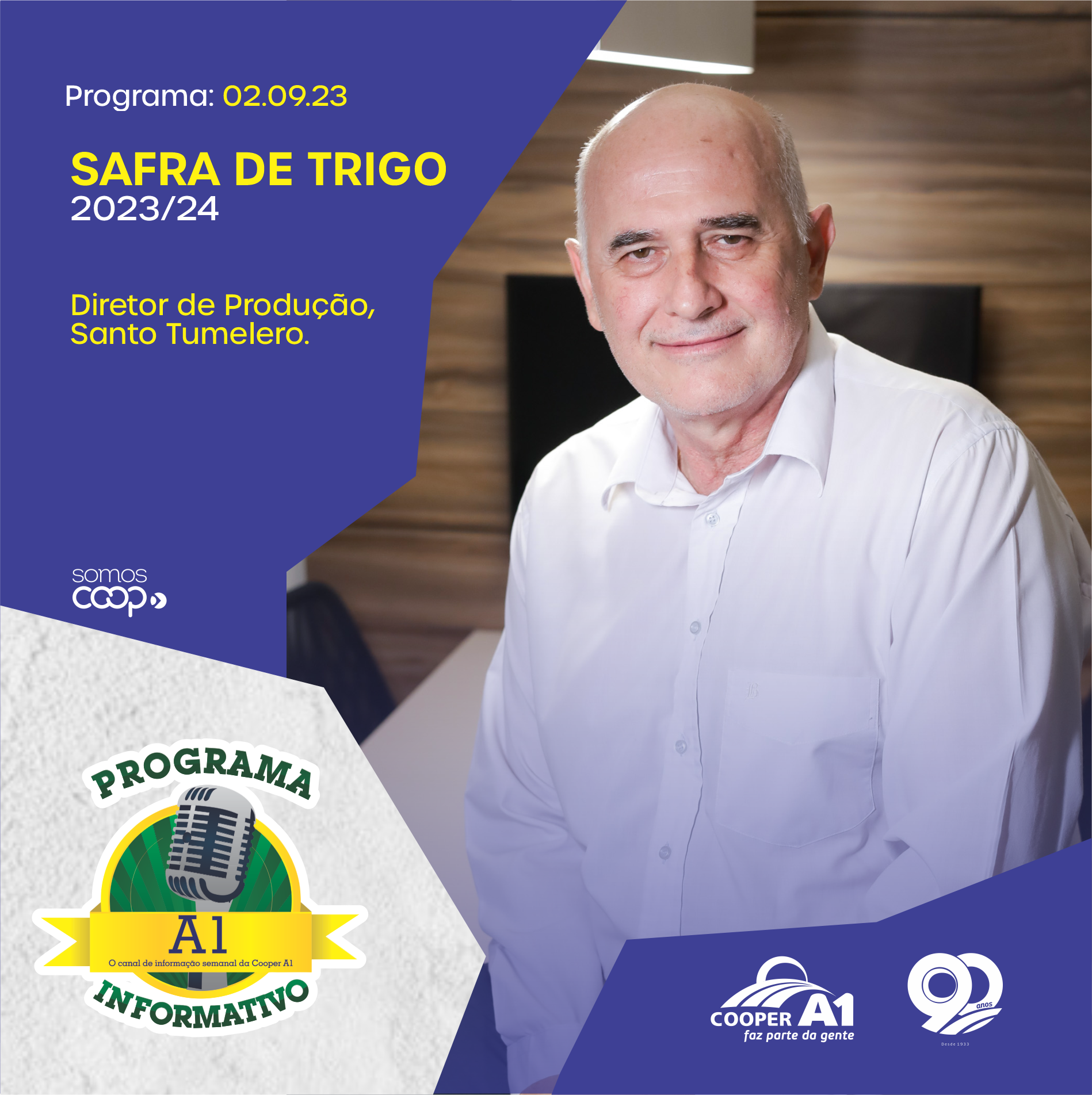 INFORMATIVO A1 02.09.23: Safra de trigo 2023/24 