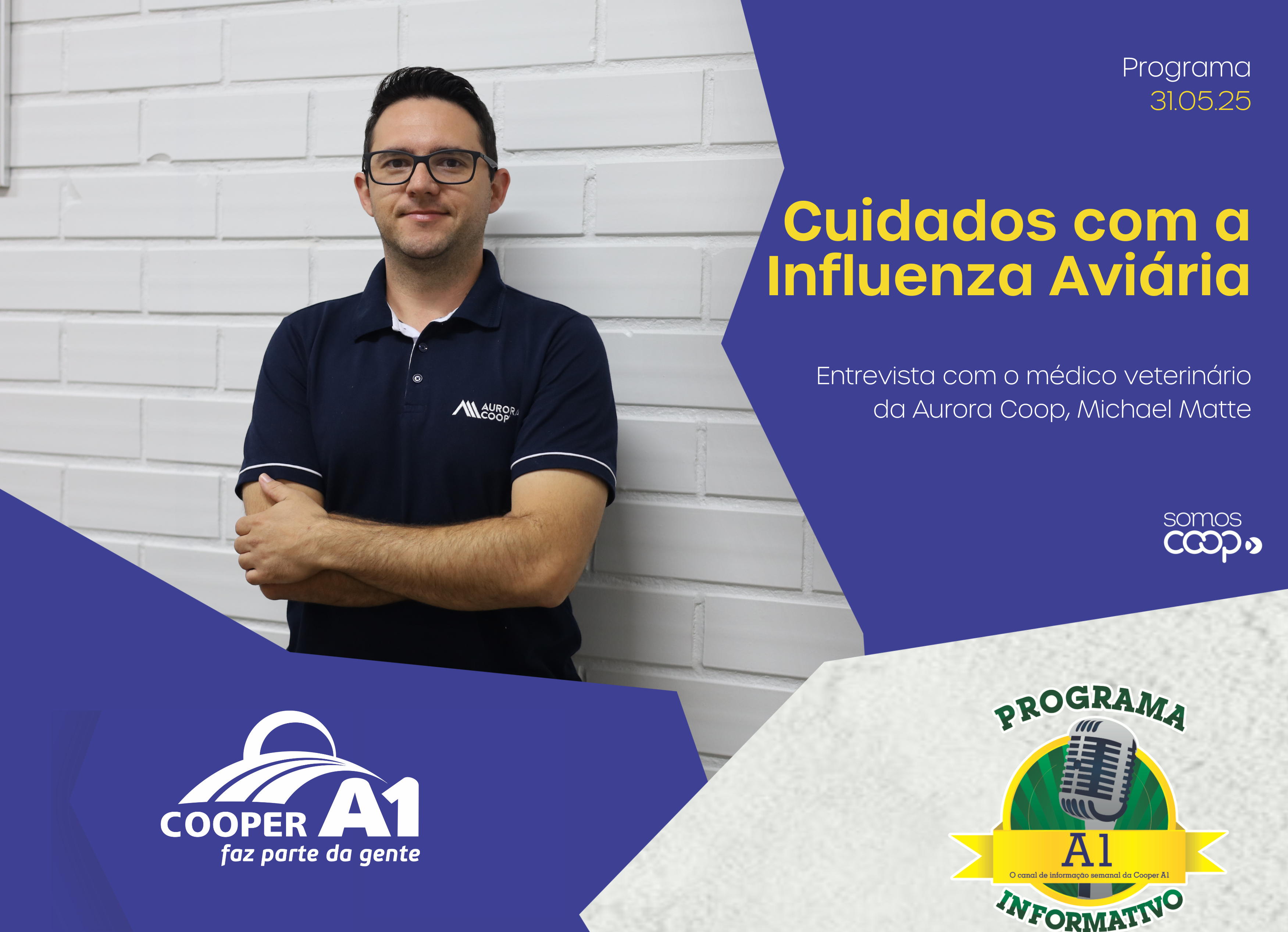 INFORMATIVO A1 31.05.25: Cuidados com a Influenza Aviária 