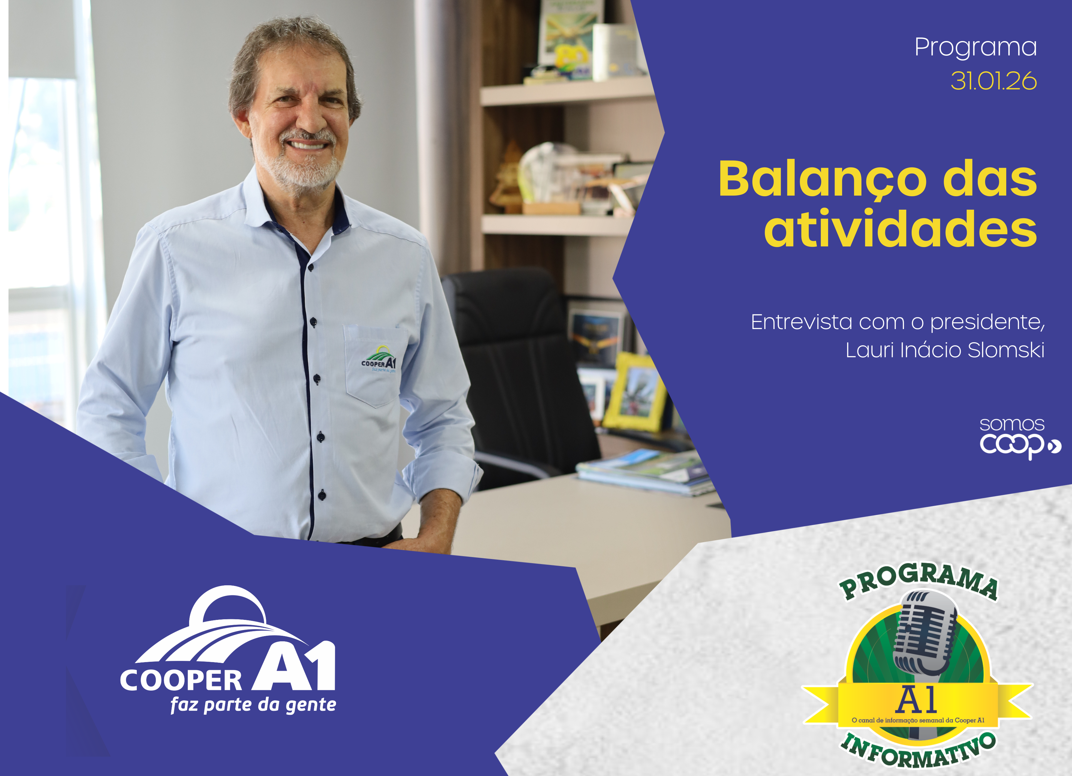 INFORMATIVO A1 31.01.2026: Balan&ccedil;o das atividades